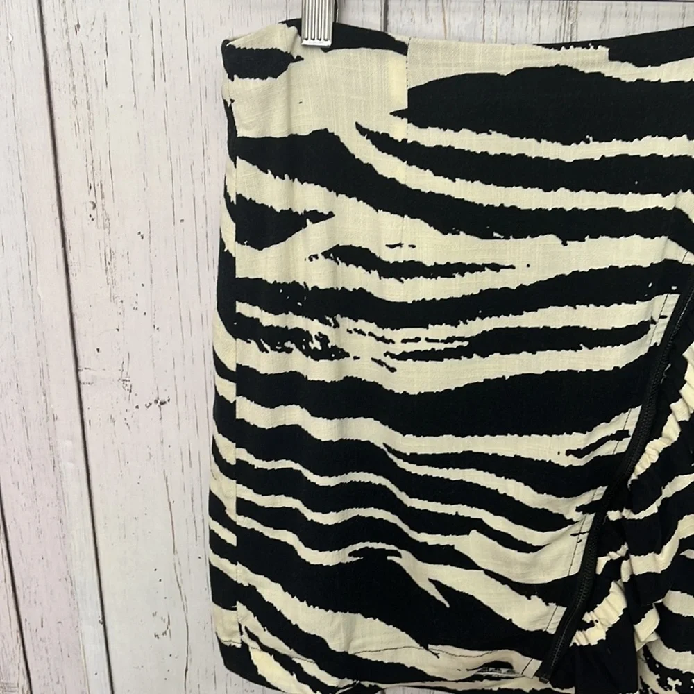 Free People Zebra Ruffle Mini Skirt - Picture 6 of 13